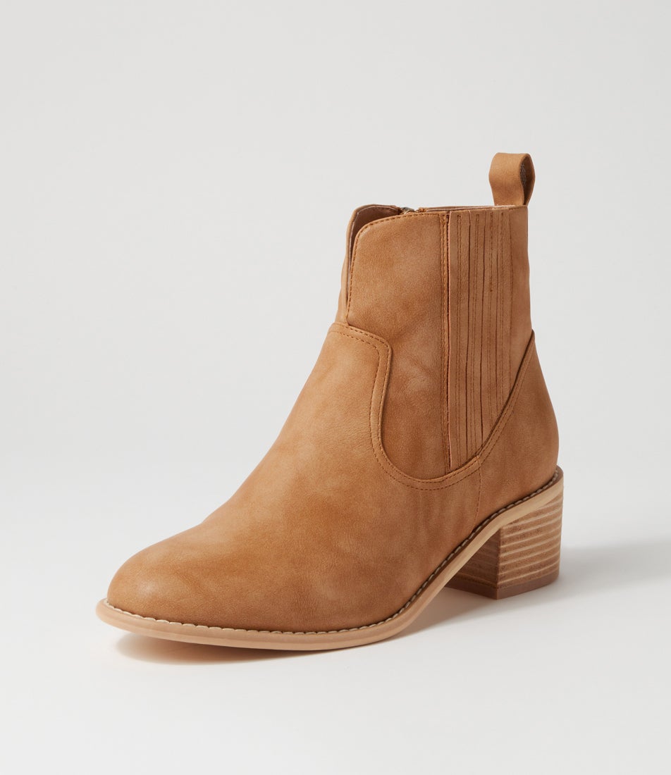 Margo Boot Beige Nubuck Pu Chelsea Boots