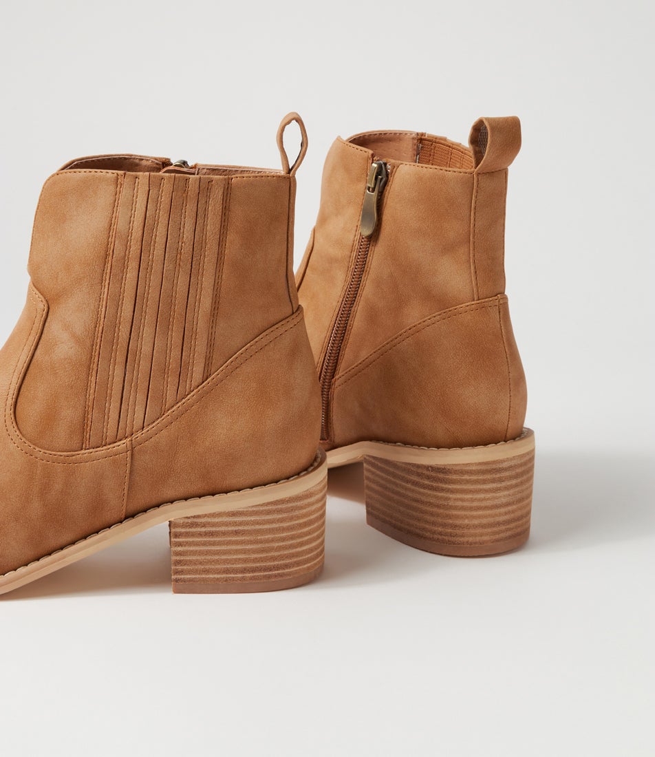 Margo Boot Beige Nubuck Pu Chelsea Boots