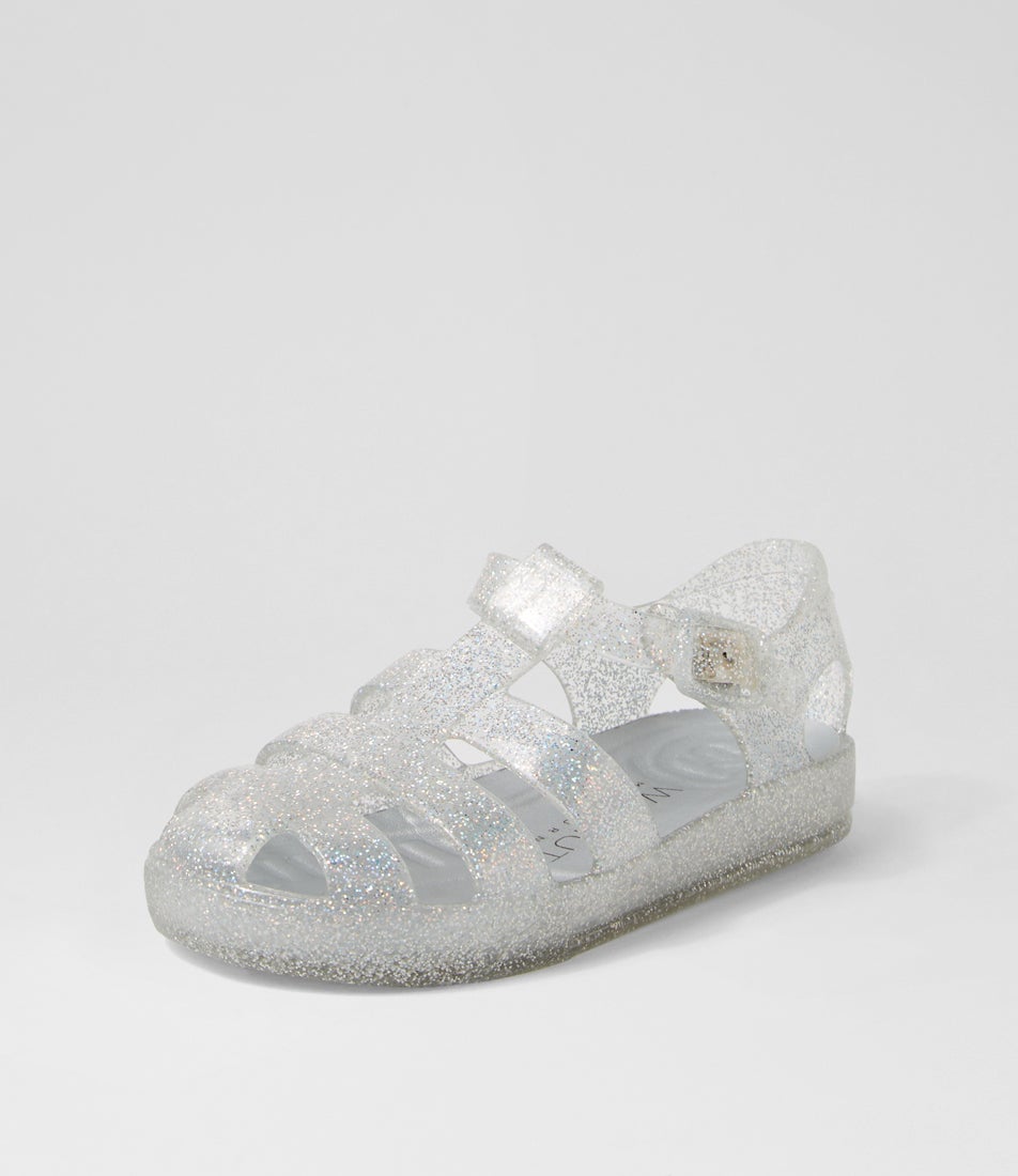 Frankie Sandal Tot Silver Eva Sandals