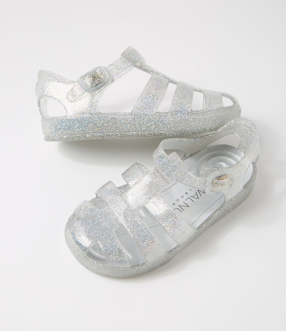 Frankie Sandal Tot Silver Eva Sandals