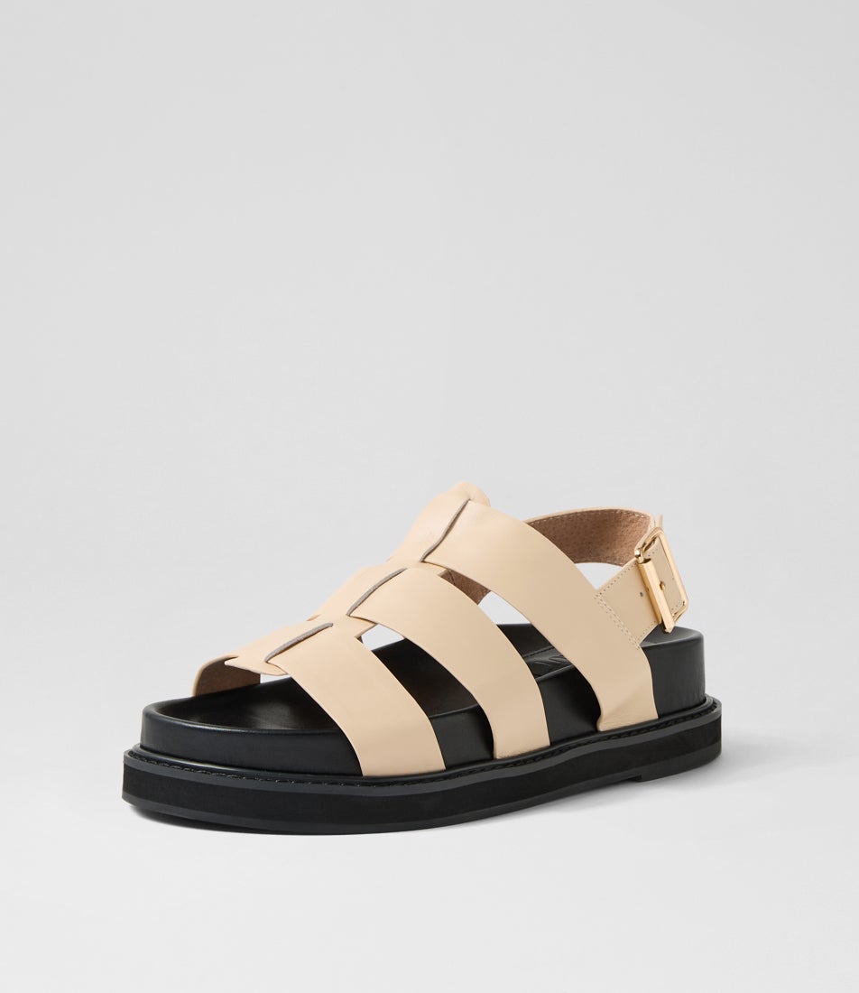 Dakota Vanilla Leather Sandals