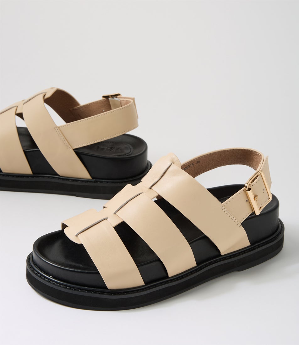 Dakota Vanilla Leather Sandals