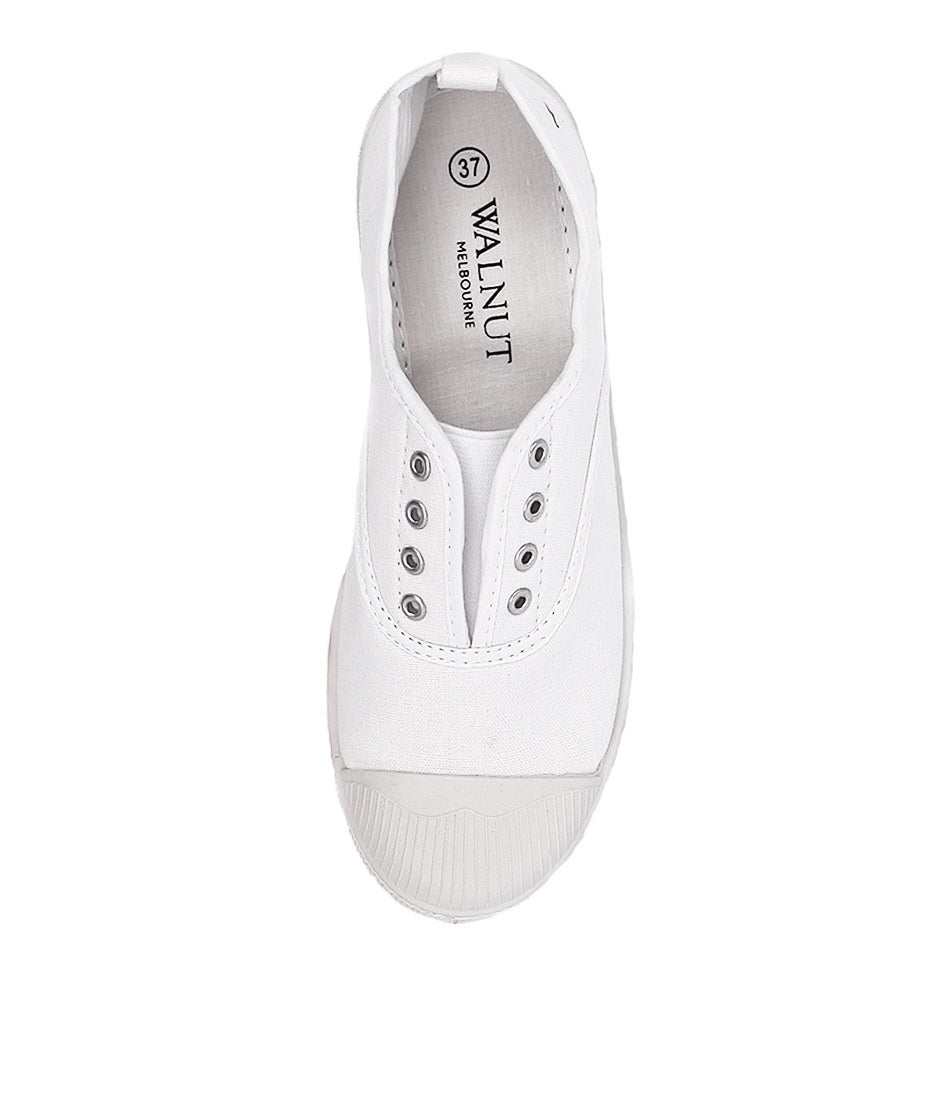 Euro Plimsole-White-Canvas