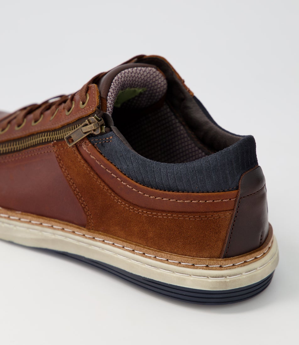 Whistle Tan Leather Sneakers