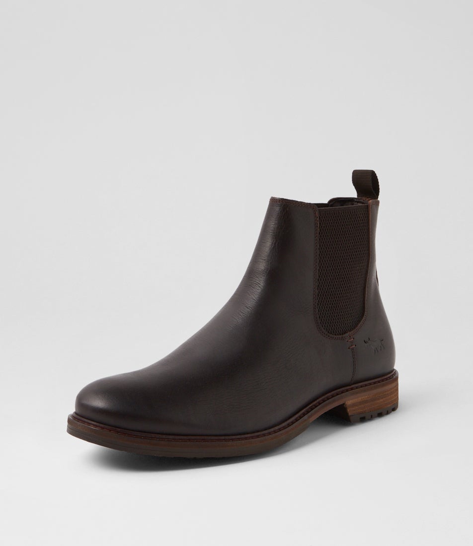 Bern Dark Brown Leather Chelsea Boots