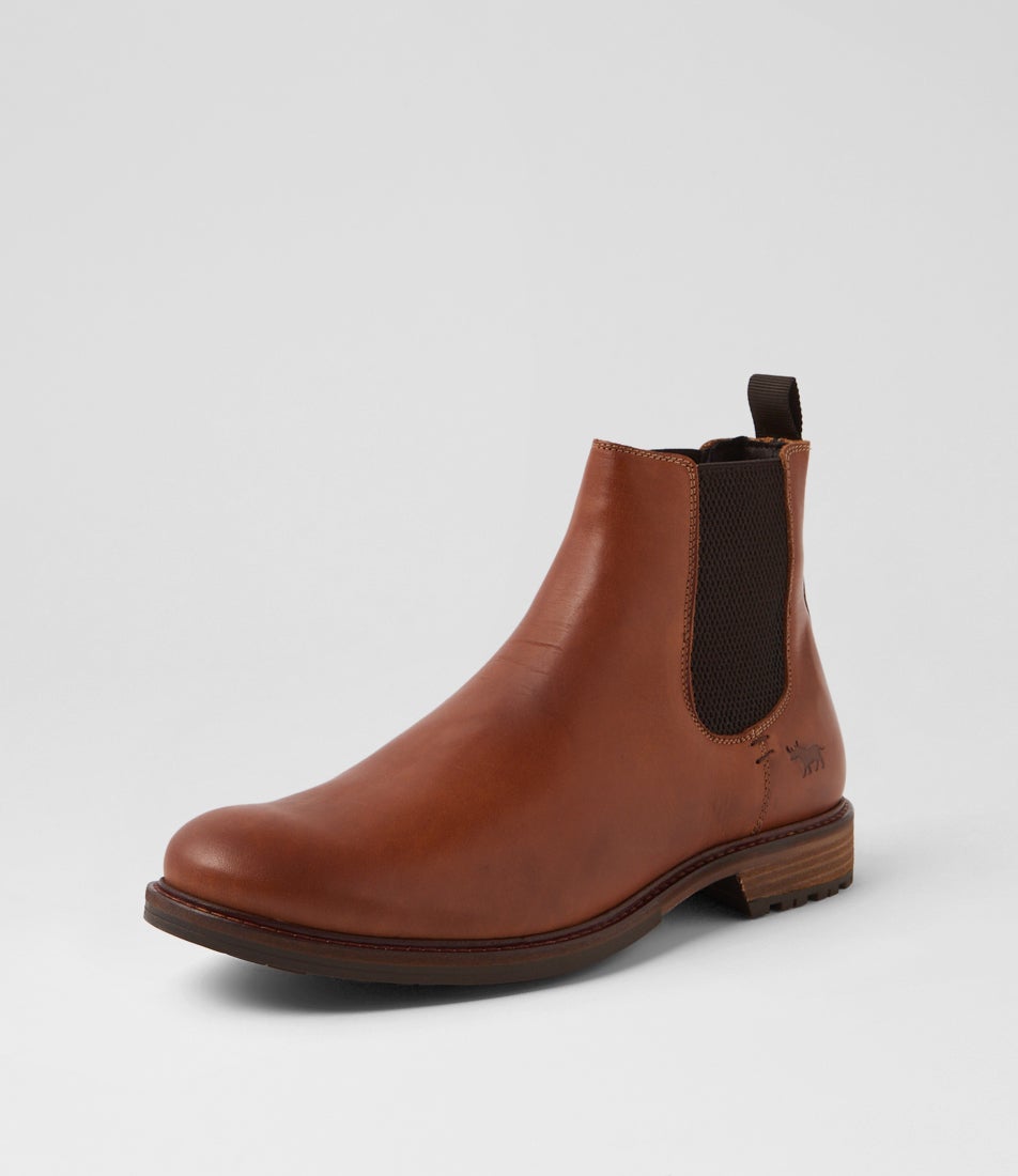 Bern Tan Leather Chelsea Boots