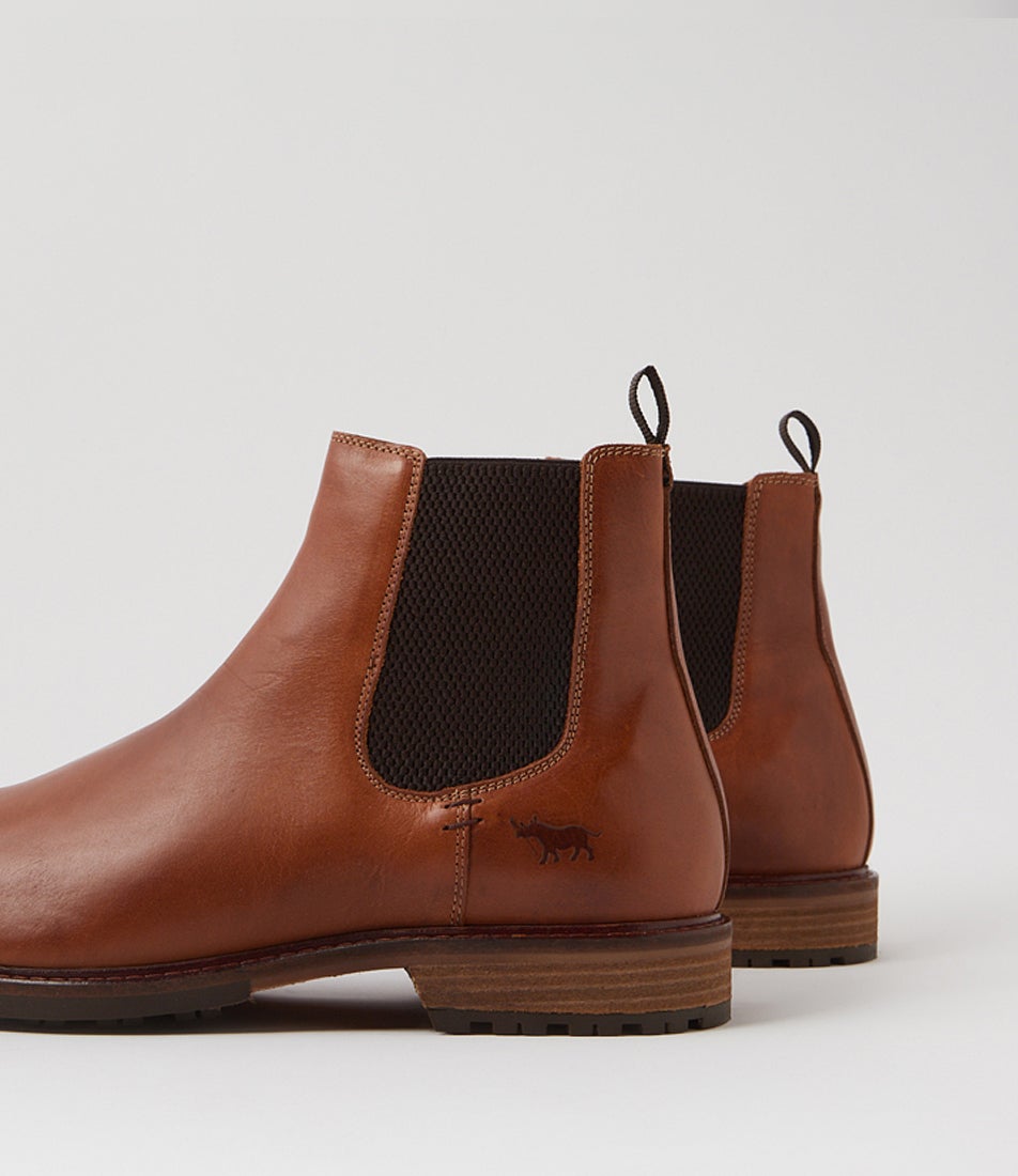 Bern Tan Leather Chelsea Boots