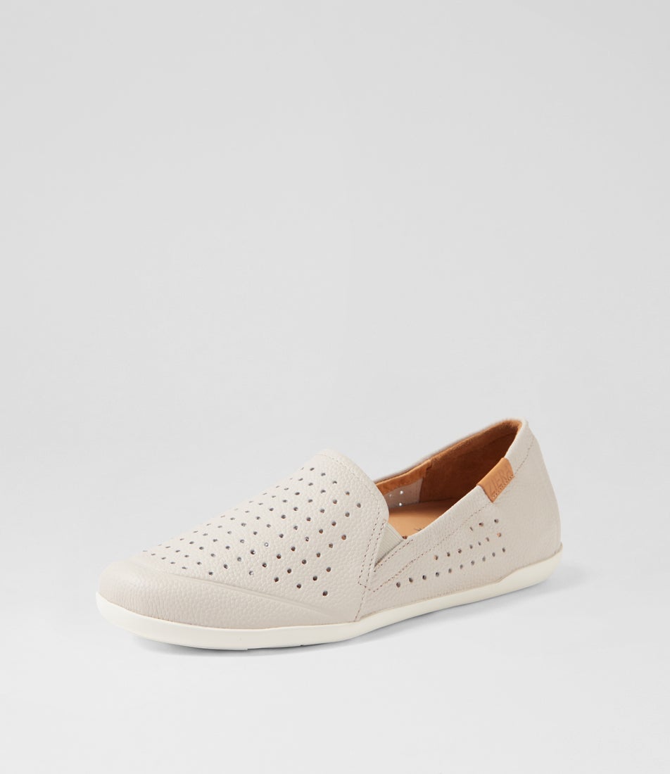 Liana W Almond Tumble Leather Loafers