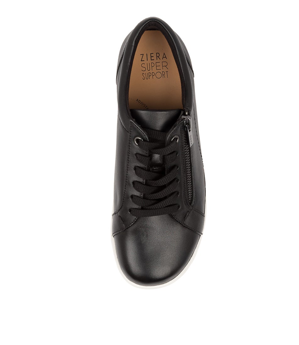 Solar Xf Black White Leather Sneakers