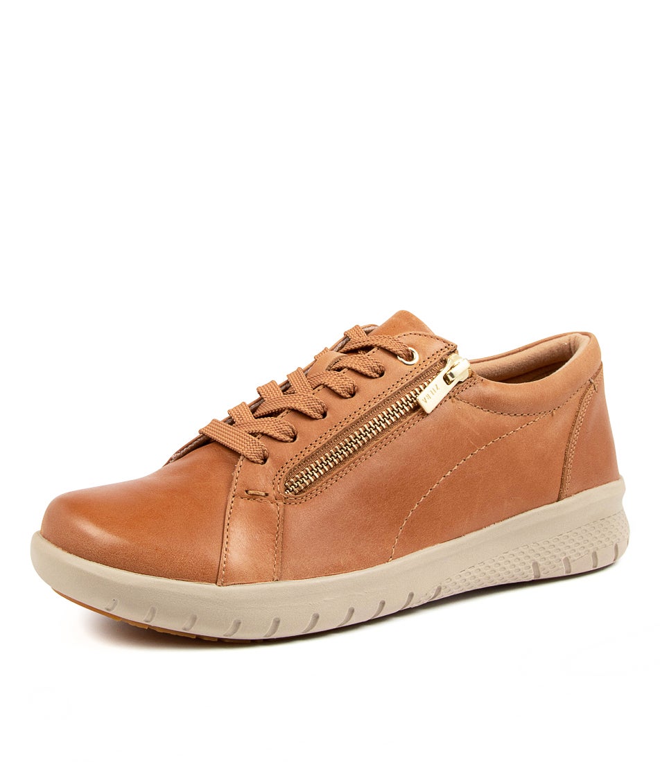 Solar Xf Tan Leather Sneakers