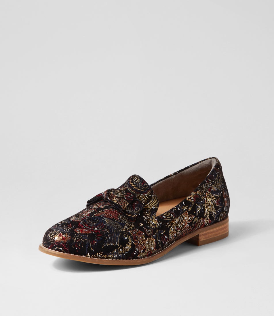 Talise Xf-Zr-Black Royal Print-Suede