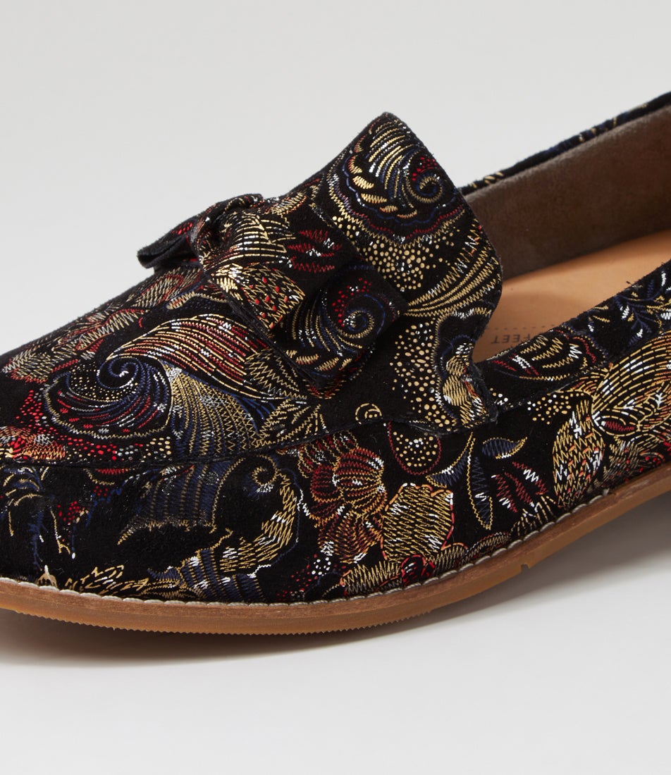 Talise Xf-Zr-Black Royal Print-Suede