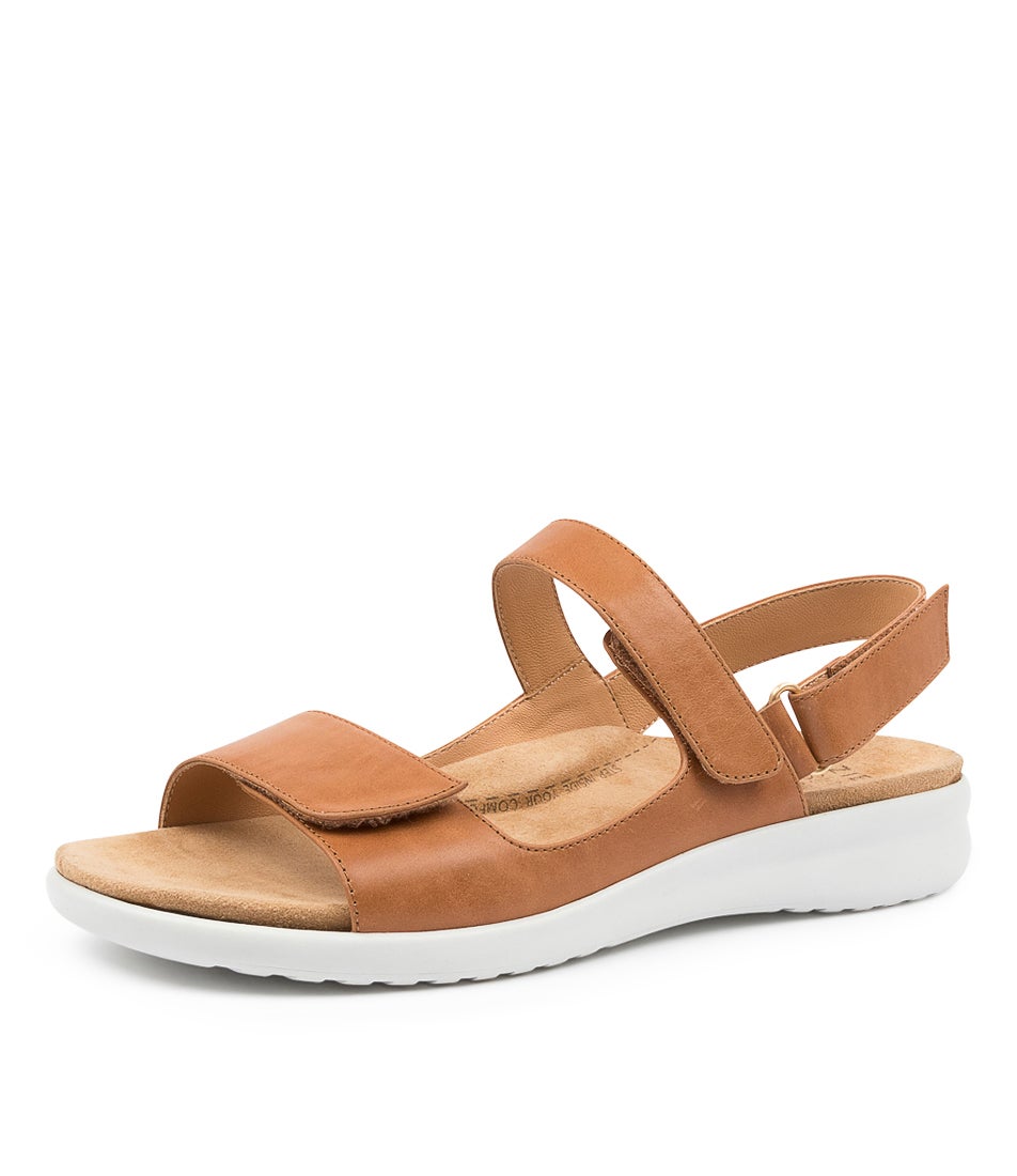 Benji Xw Tan-Wht Leather