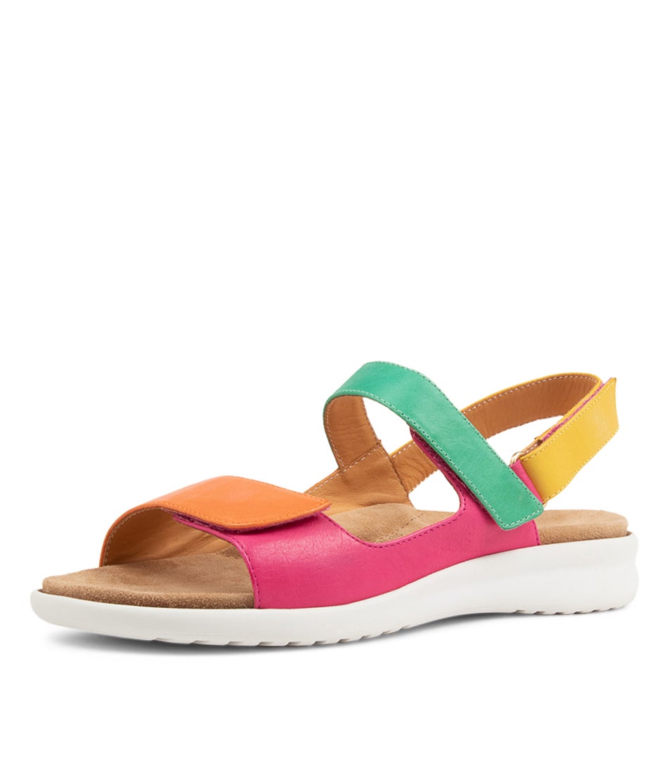 Benji Xw Bright Multi Leather Sandals