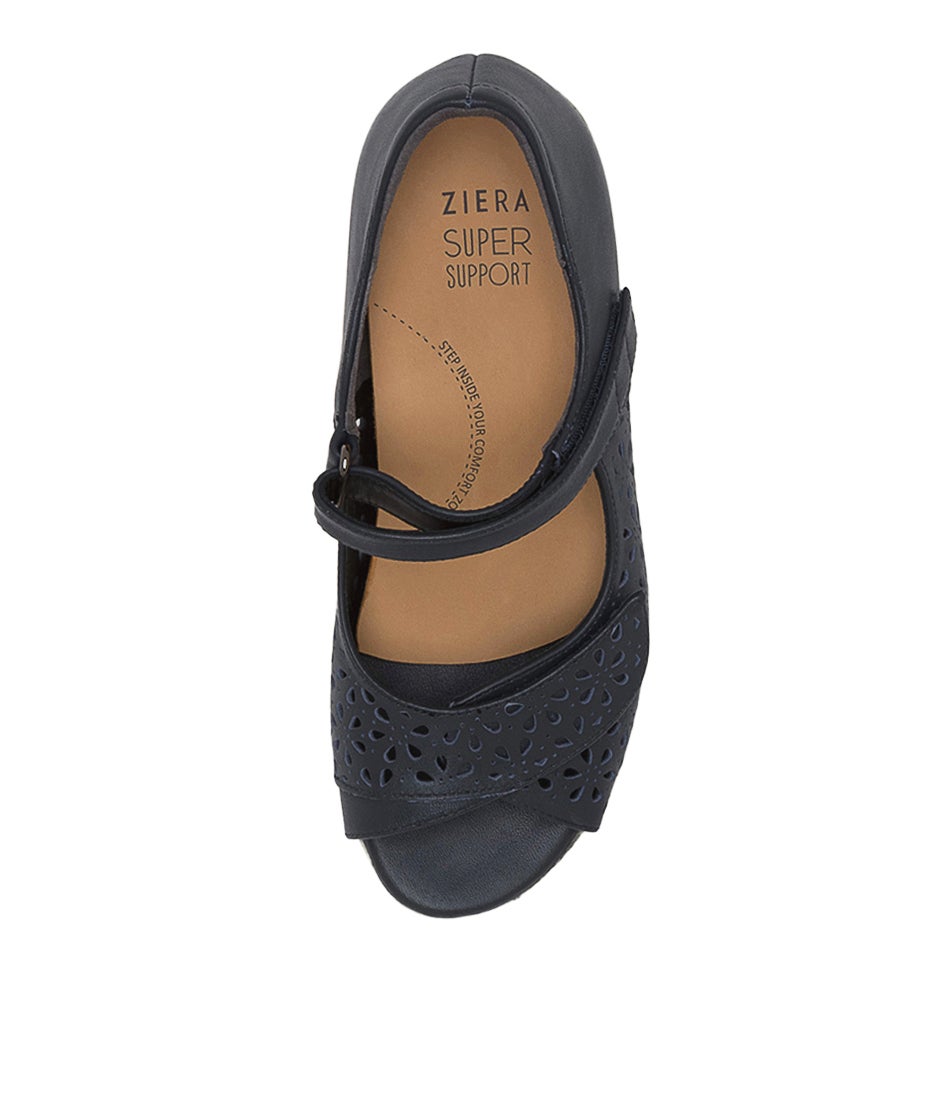 Daffodil W Navy Leather