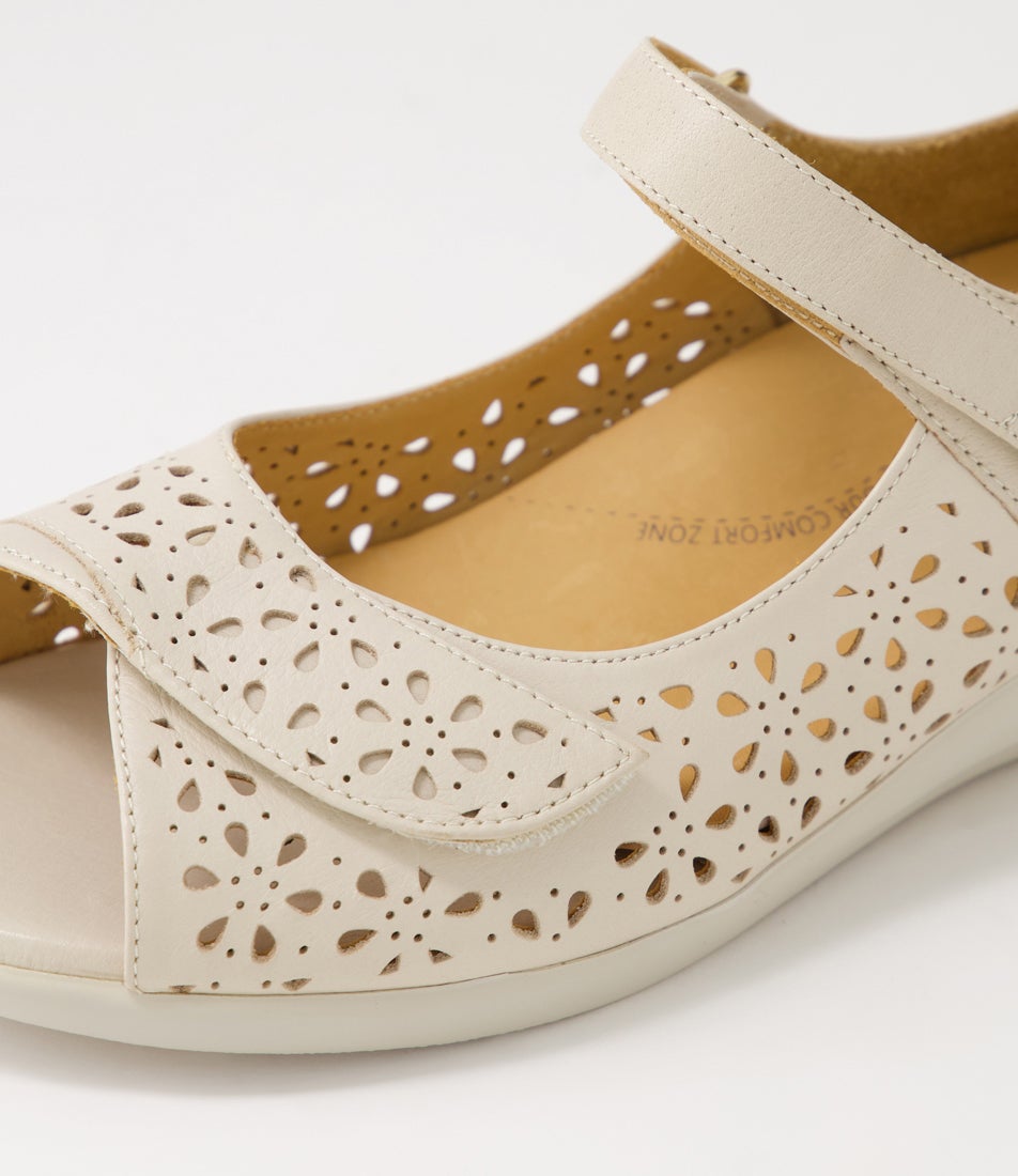 Daffodil W Almond Leather Sandals