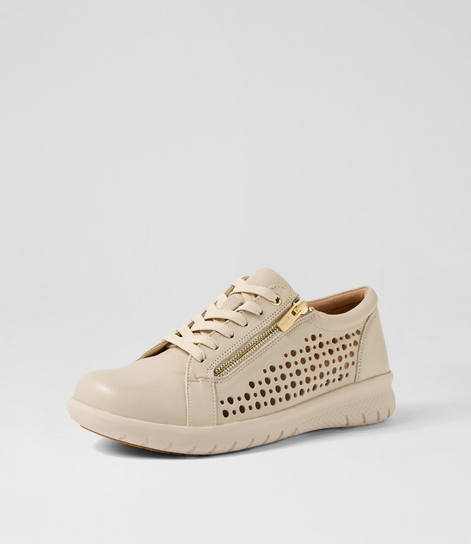Shovo Xf Almond Leather Sneakers