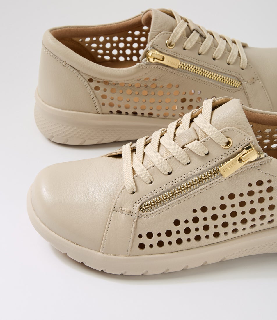 Shovo Xf Almond Leather Sneakers