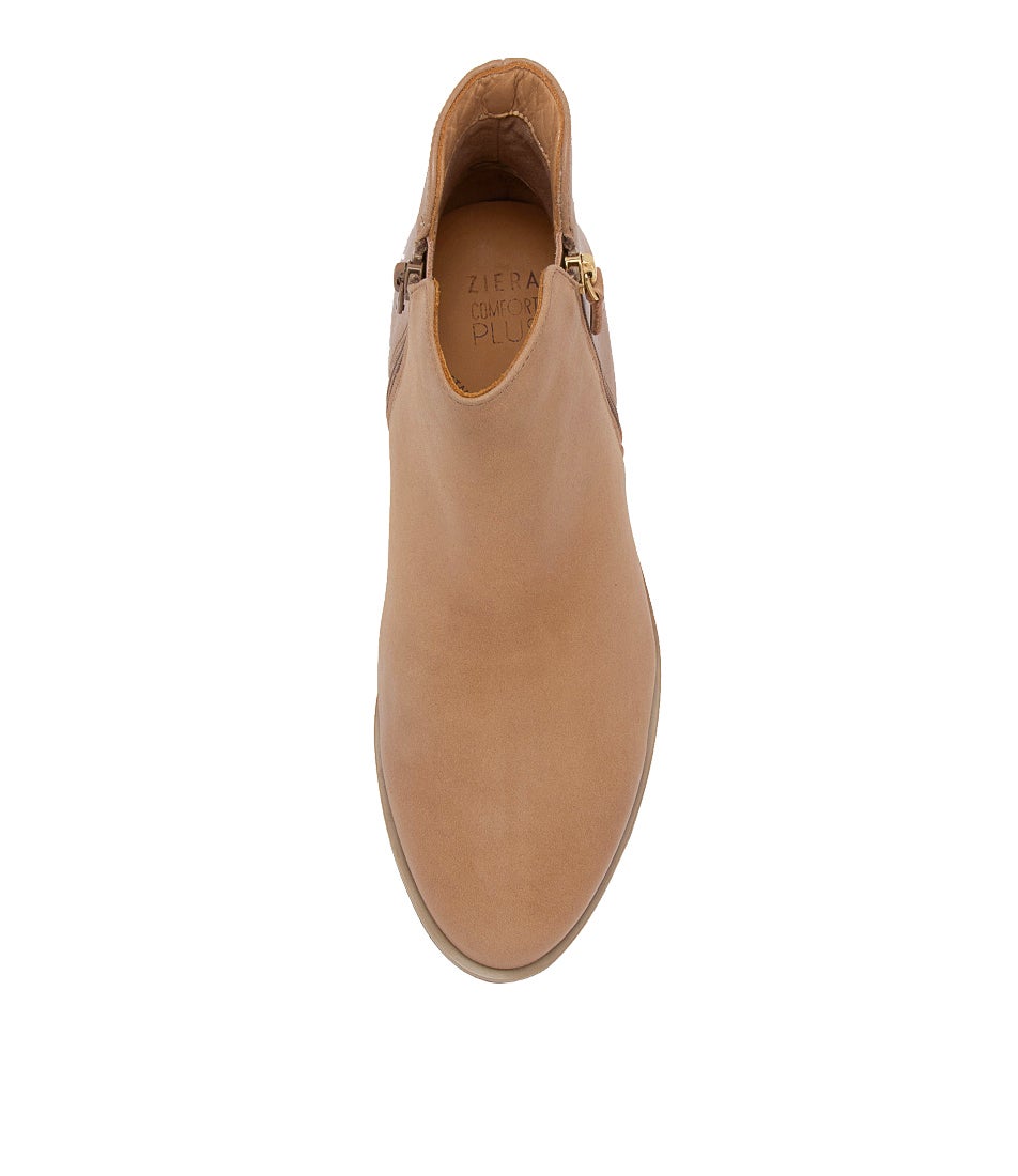 Skylars Xf Latte Leather Ankle Boots