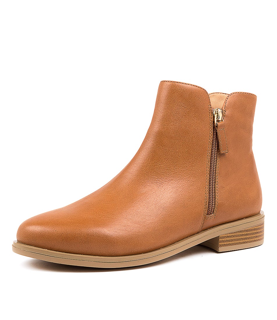 Skylars Xf Tan Leather Ankle Boots