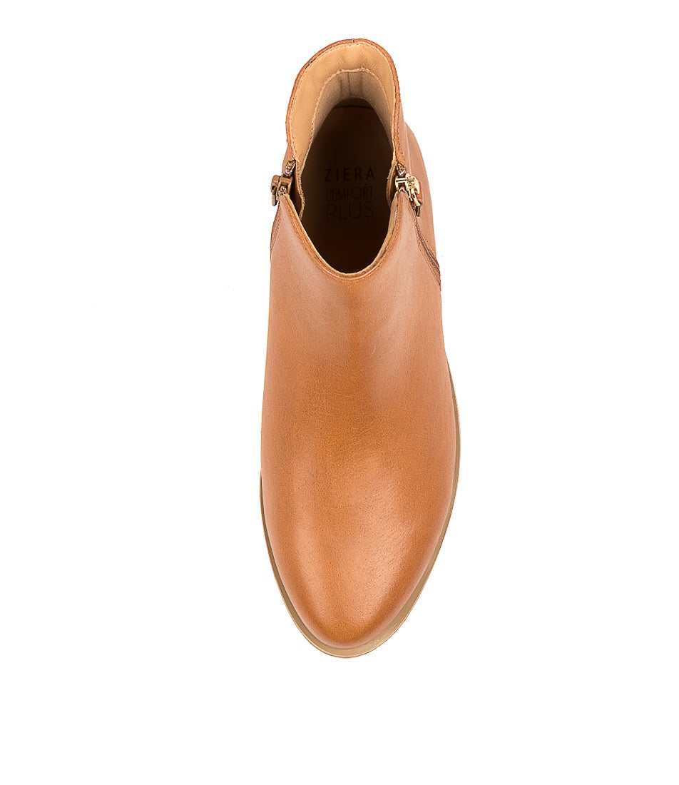 Skylars Xf Tan Leather Ankle Boots