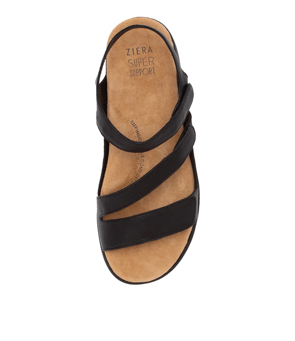 Boyde Xw Black Leather Sandals Bs