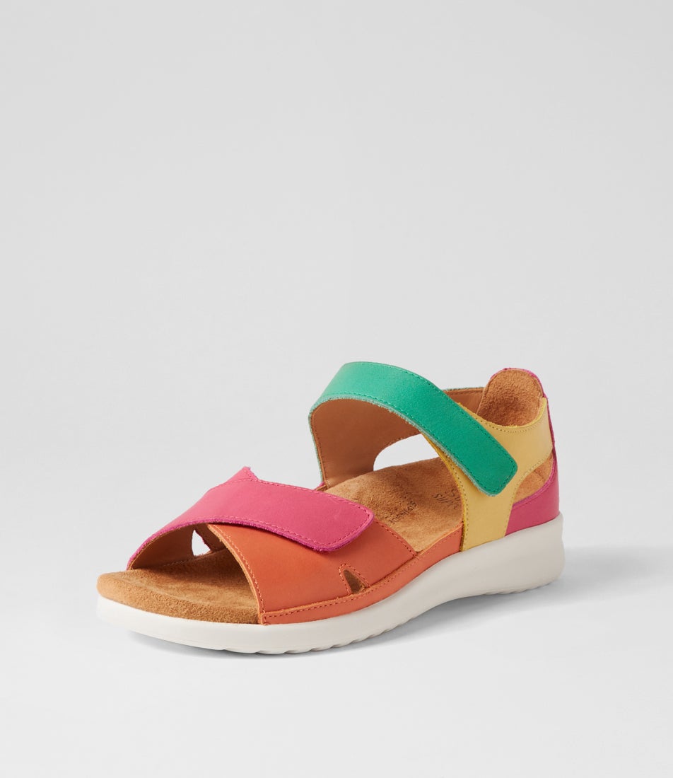 Bronn Xw Bright Multi Leather Sandals