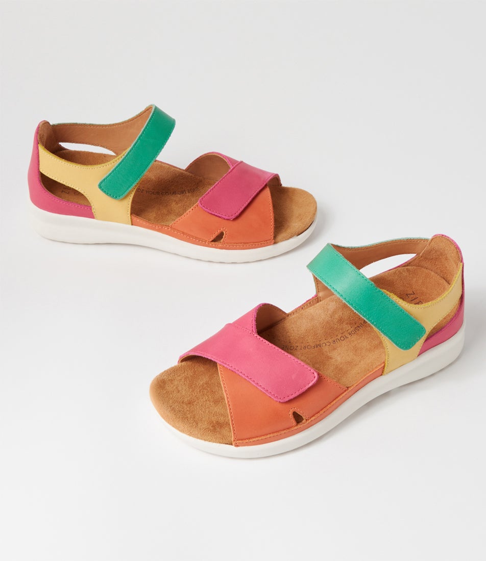 Bronn Xw Bright Multi Leather Sandals