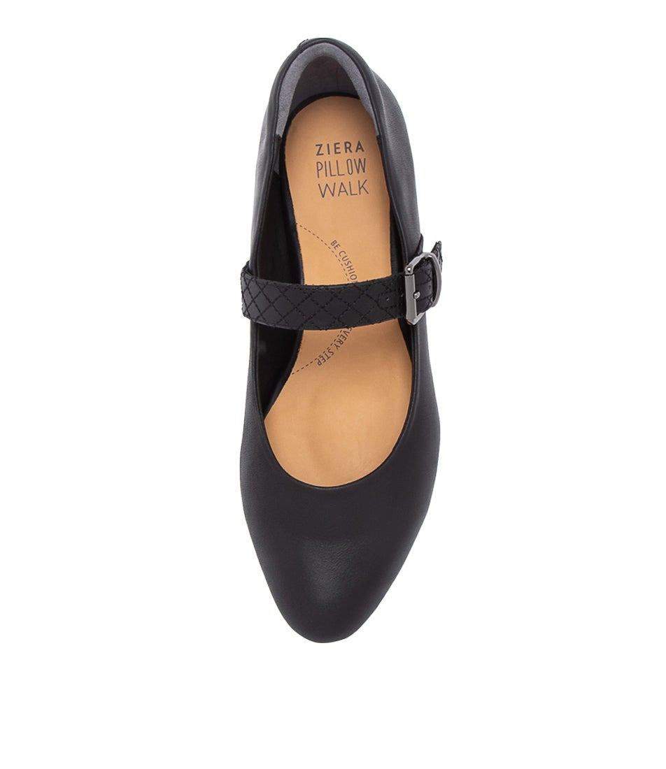 Lojas Xw Black Leather Mary Janes