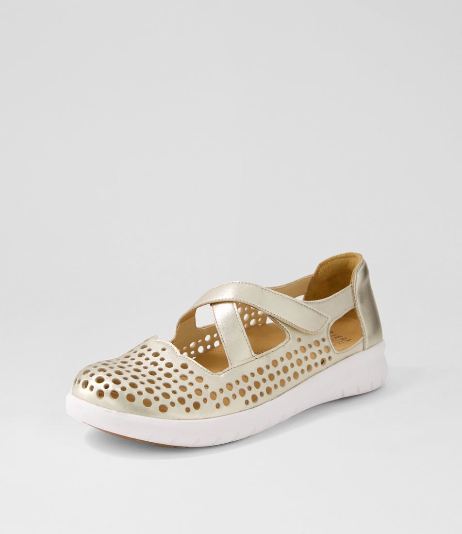 Sachet Xf Pale Gold Leather Flat Shoes