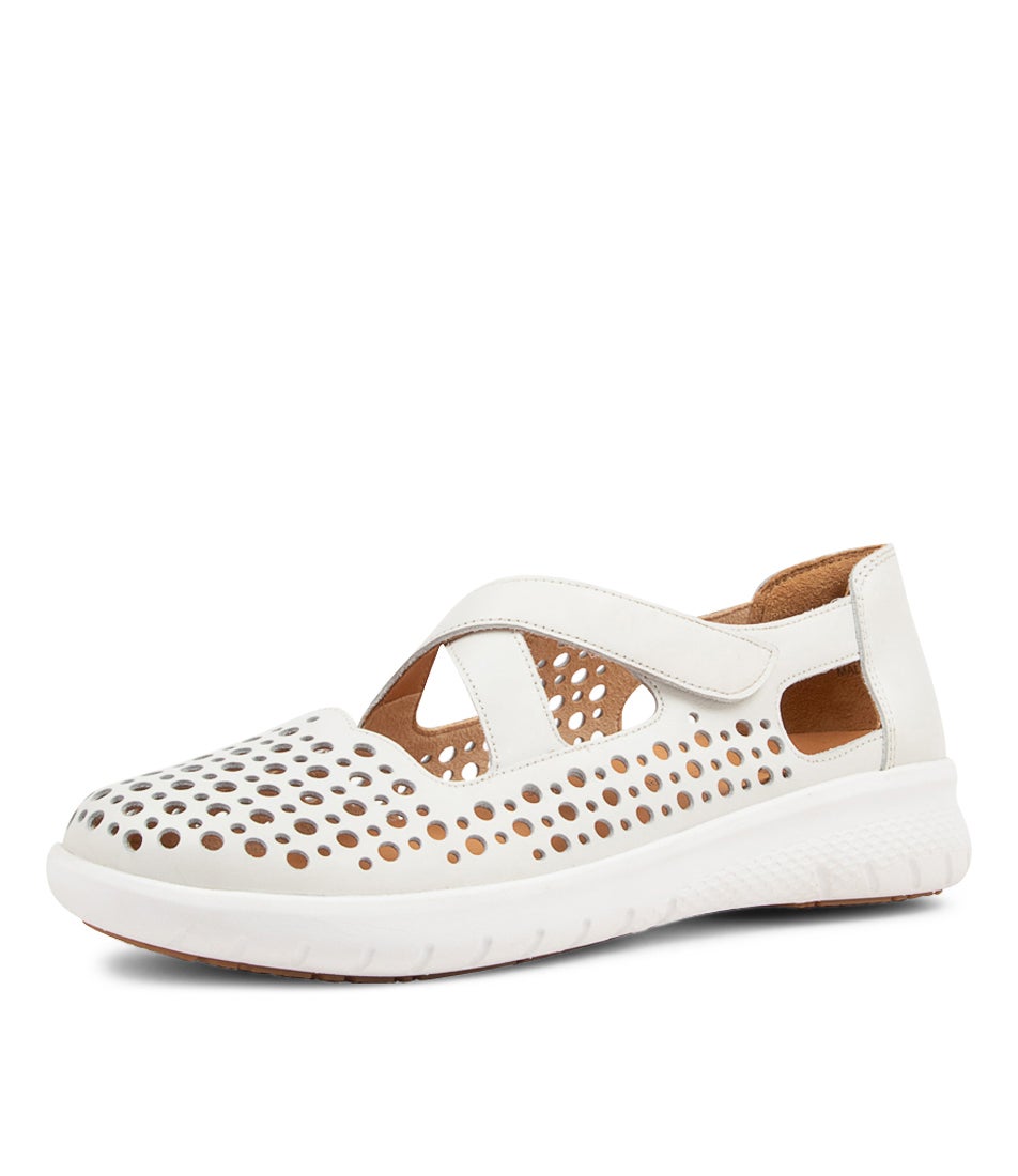 Sachet Xf White Leather Flat Shoes