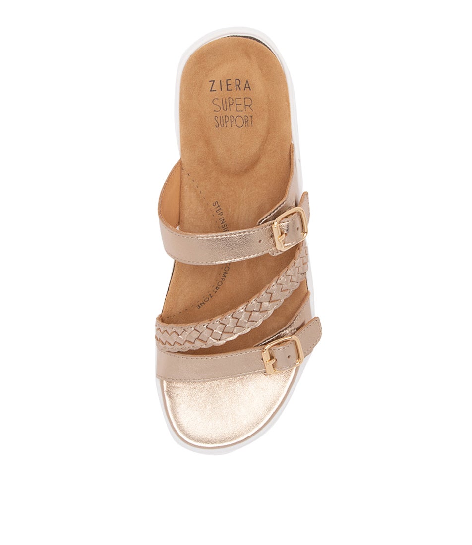 Ianna W Champagne Leather Sandals