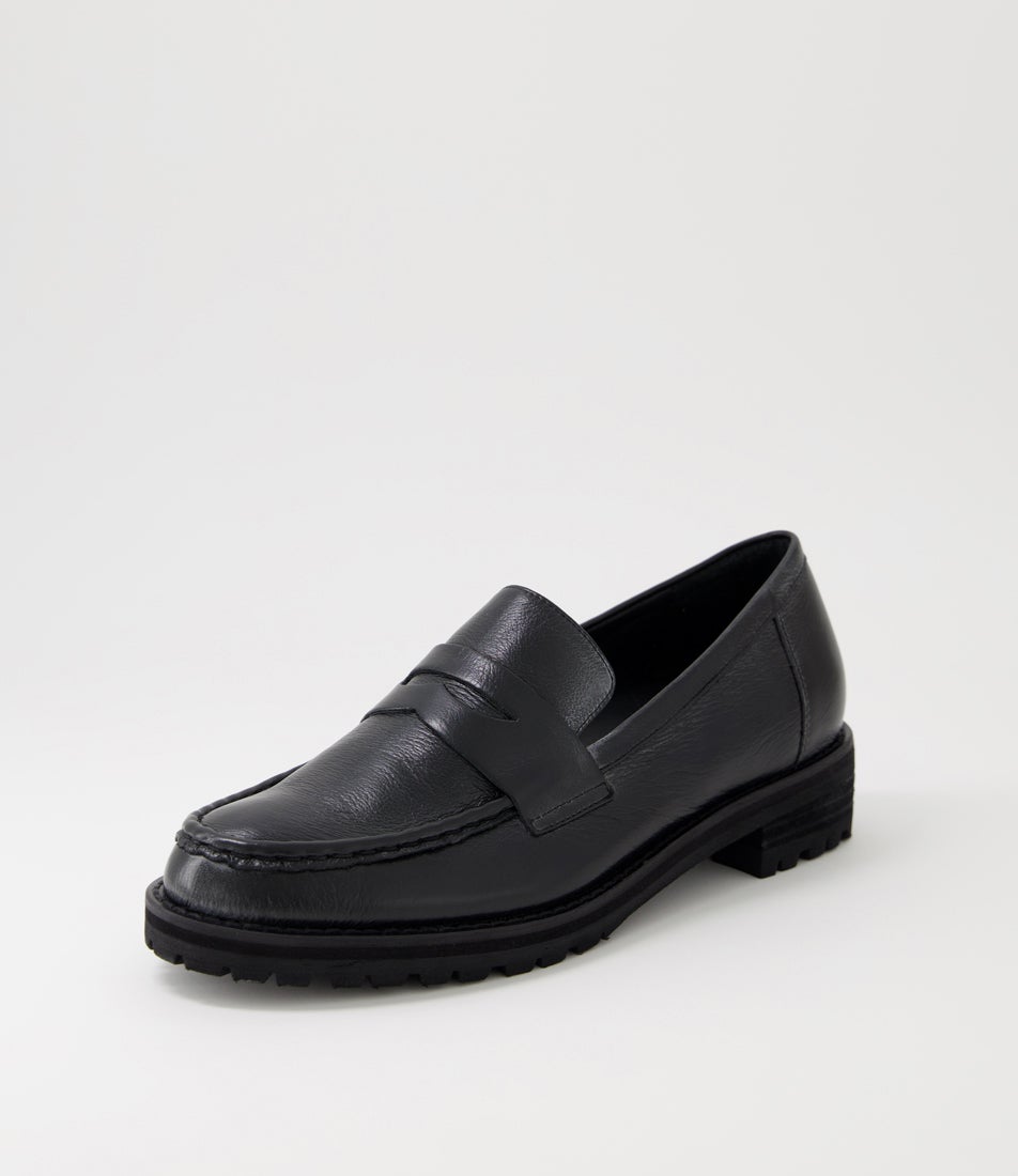 Metters W Black Leather Loafers