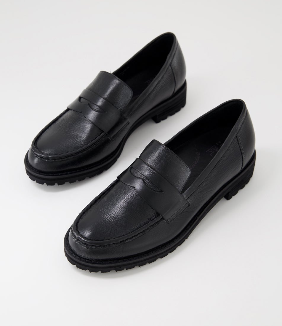 Metters W Black Leather Loafers