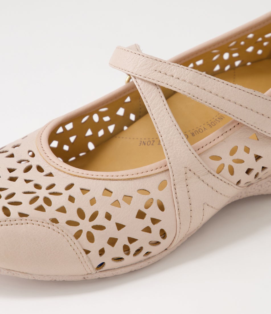 Xoddie W Rose Leather Mary Janes