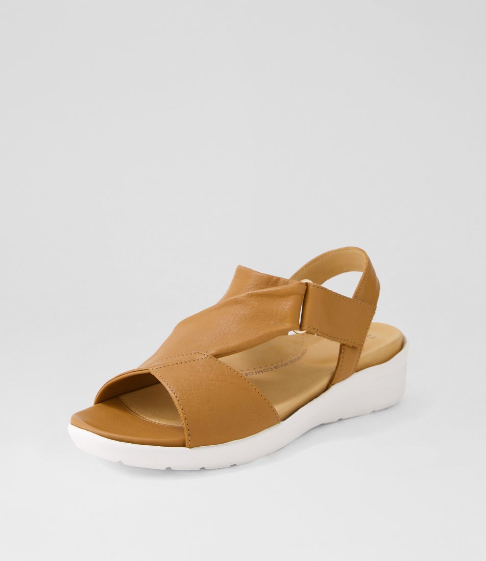 Nazly2 Xw Tan Leather Sandals