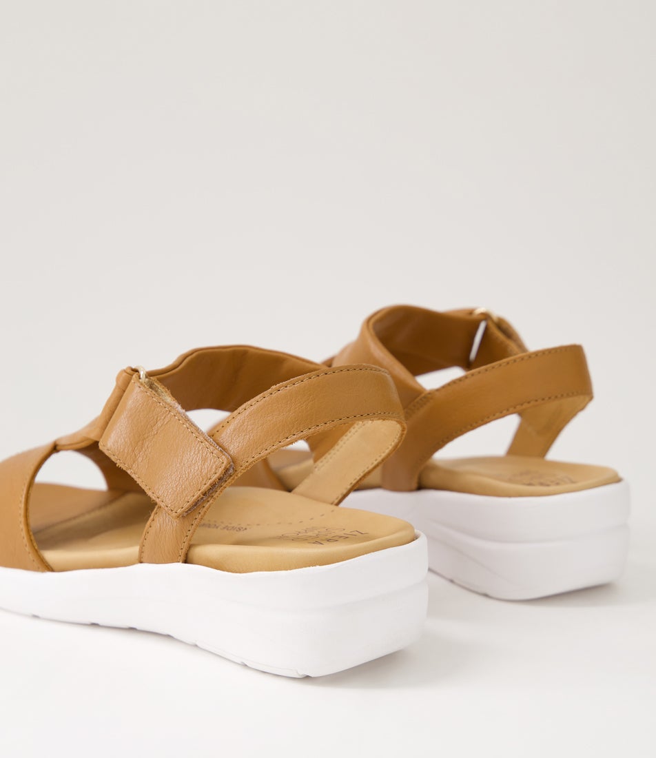 Nazly2 Xw Tan Leather Sandals