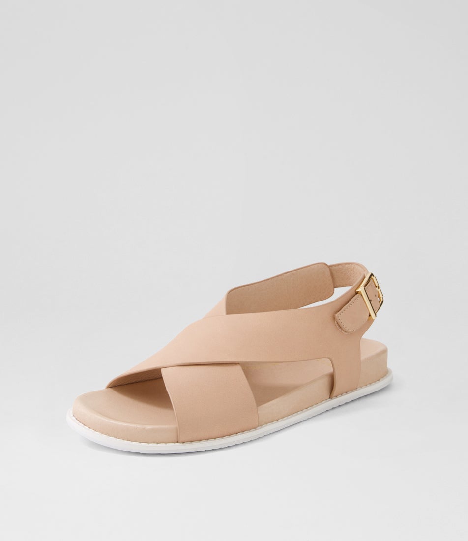 Hanako W Blush Leather Sandals