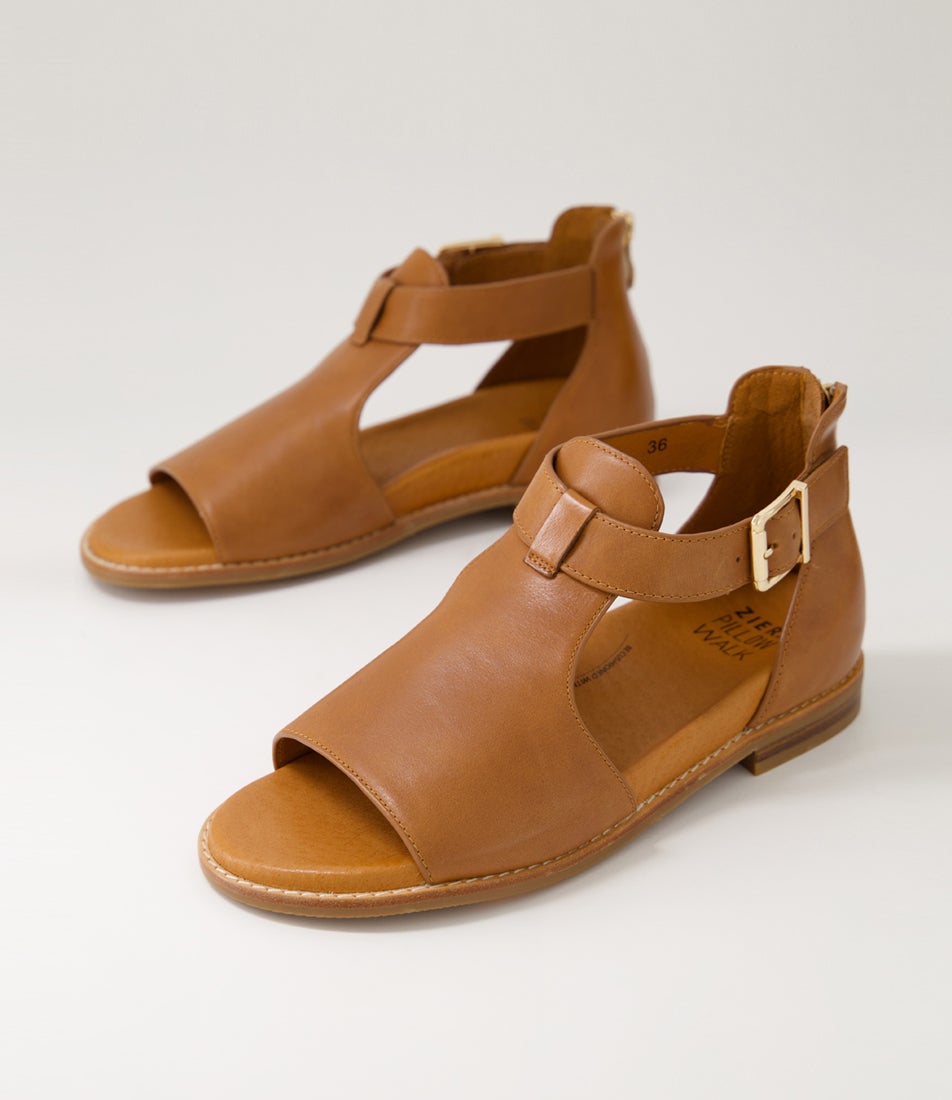 Jeskie W Tan Leather Sandals