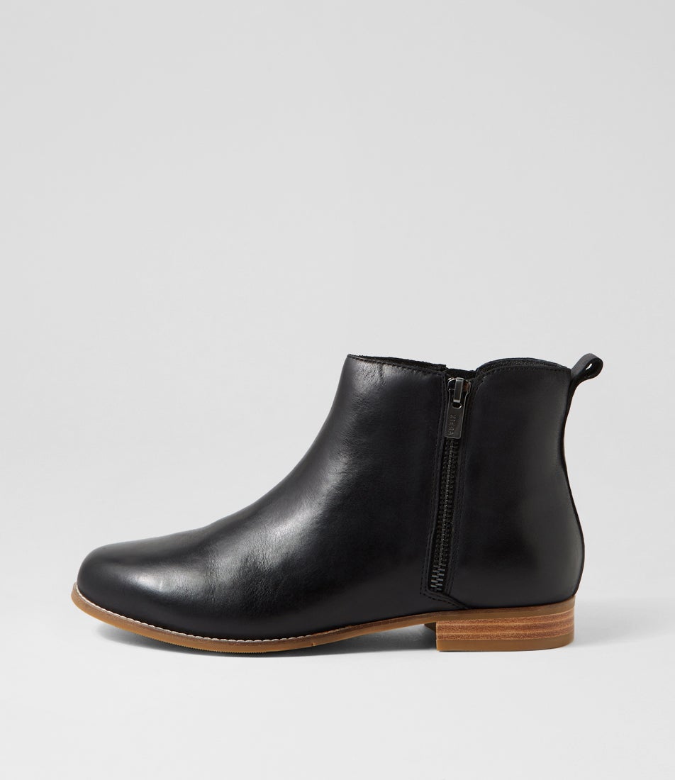 Tokats Xf Black Leather Ankle Boots