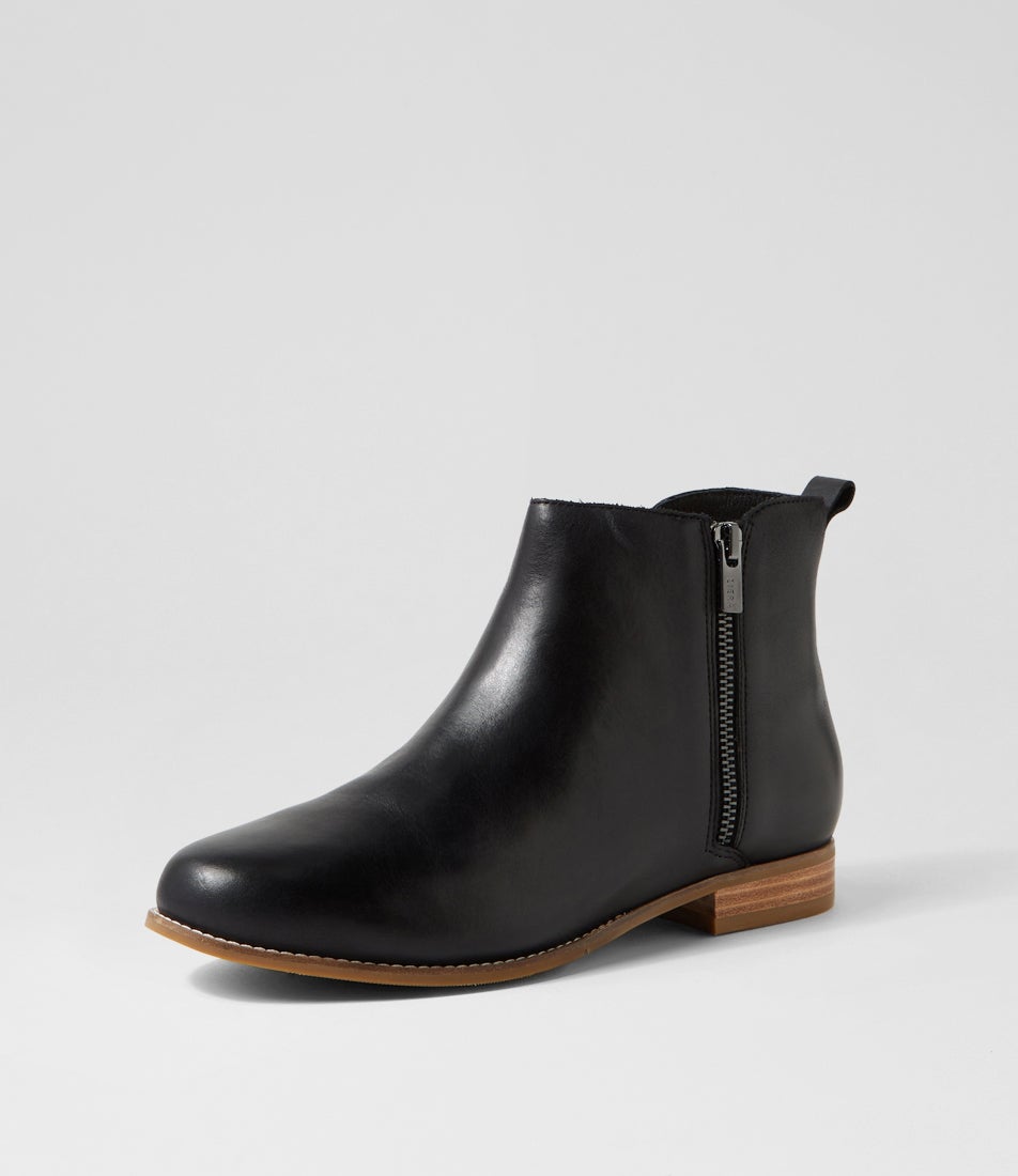 Tokats Xf Black Leather Ankle Boots