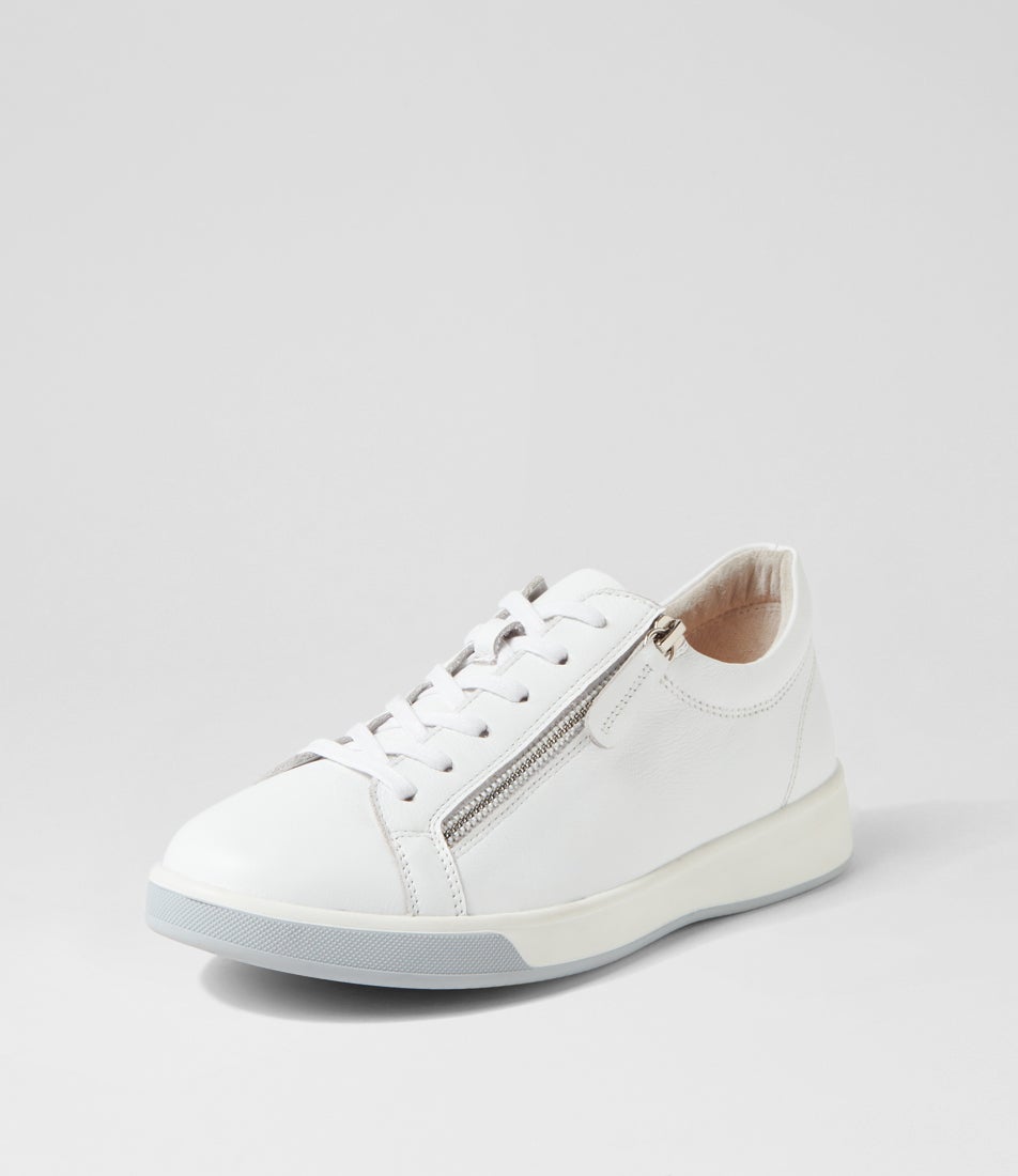 Aito Xf White Leather Sneakers