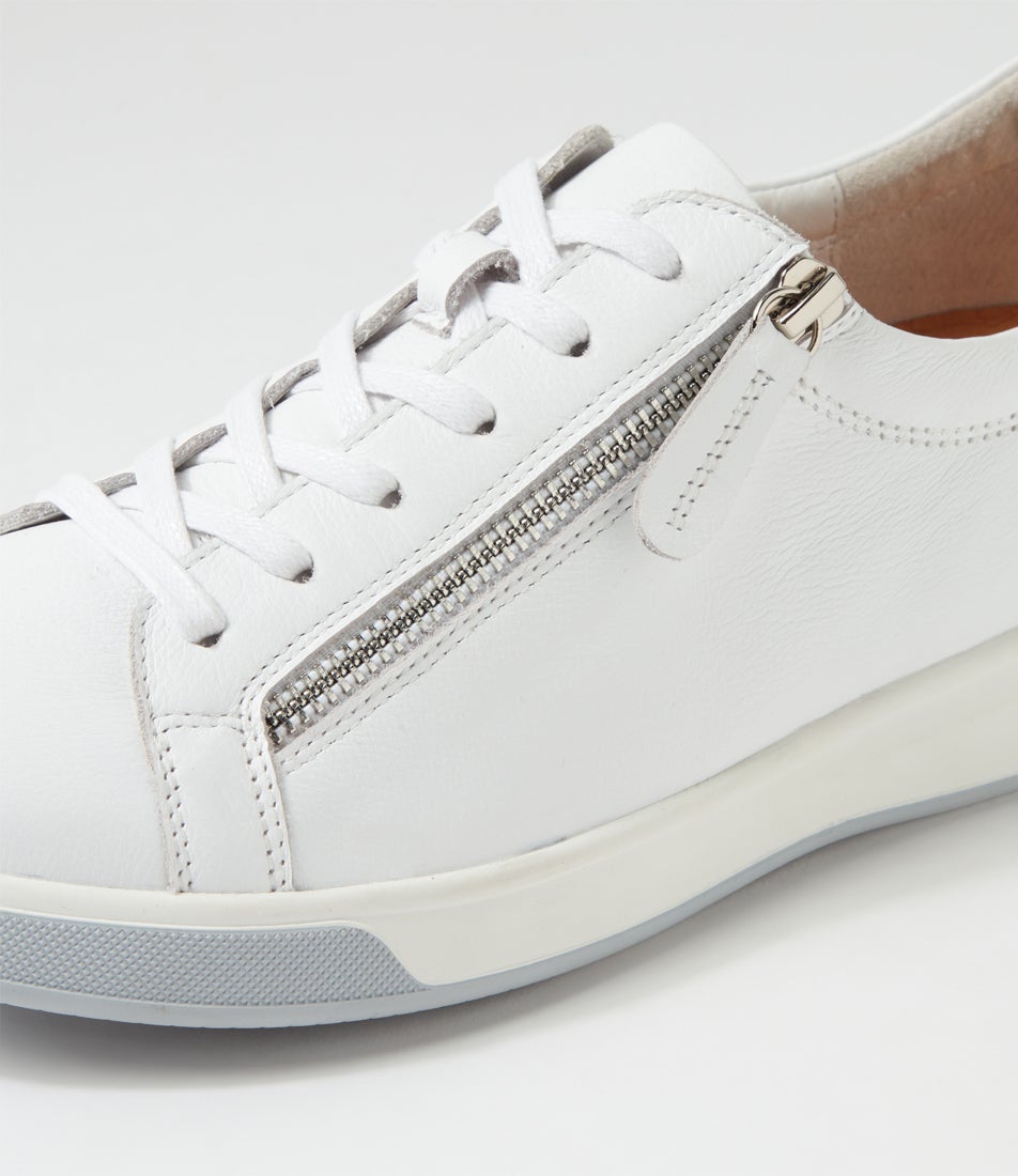 Aito Xf White Leather Sneakers
