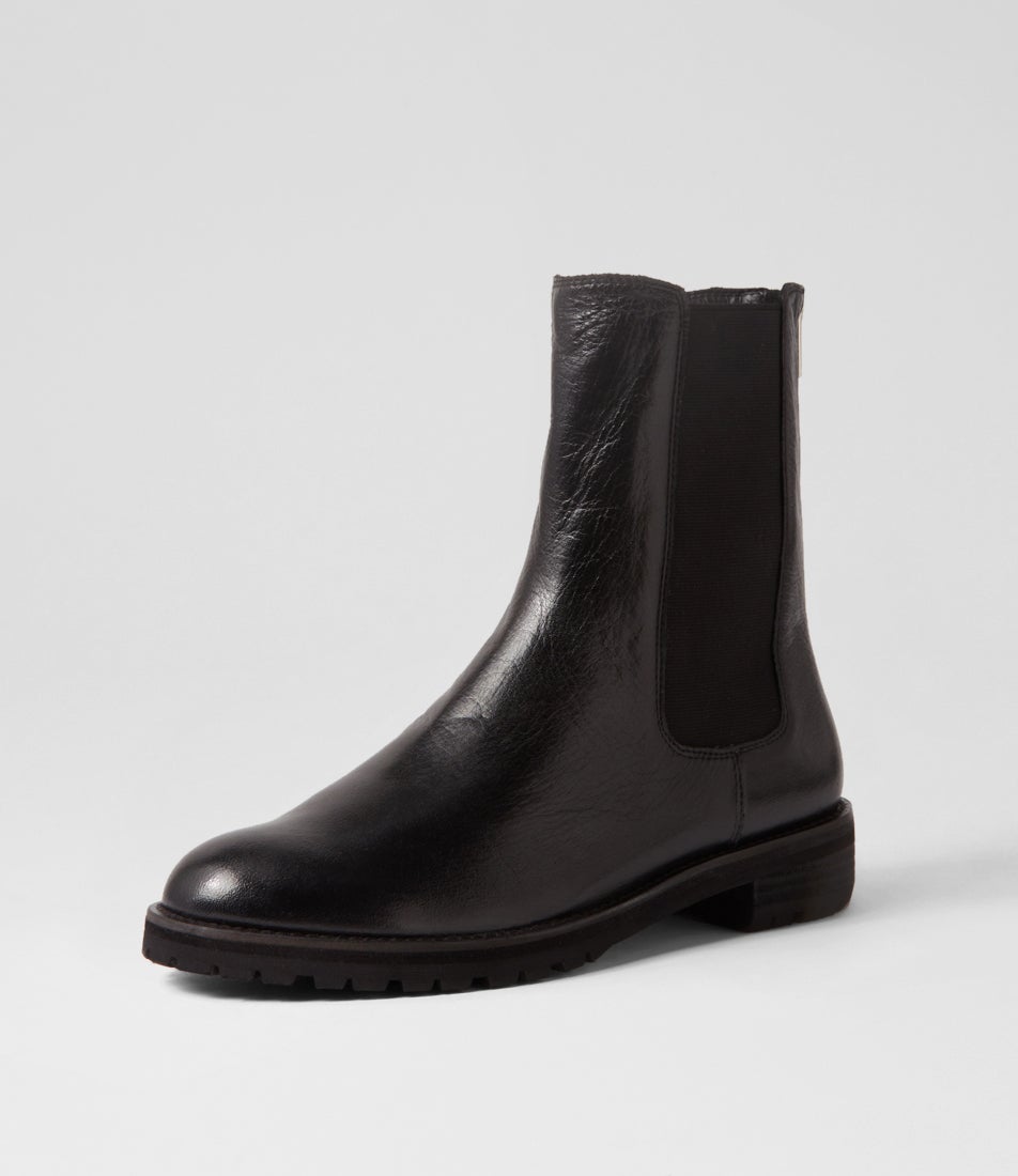 Mcneal W Black Leather Chelsea Boots