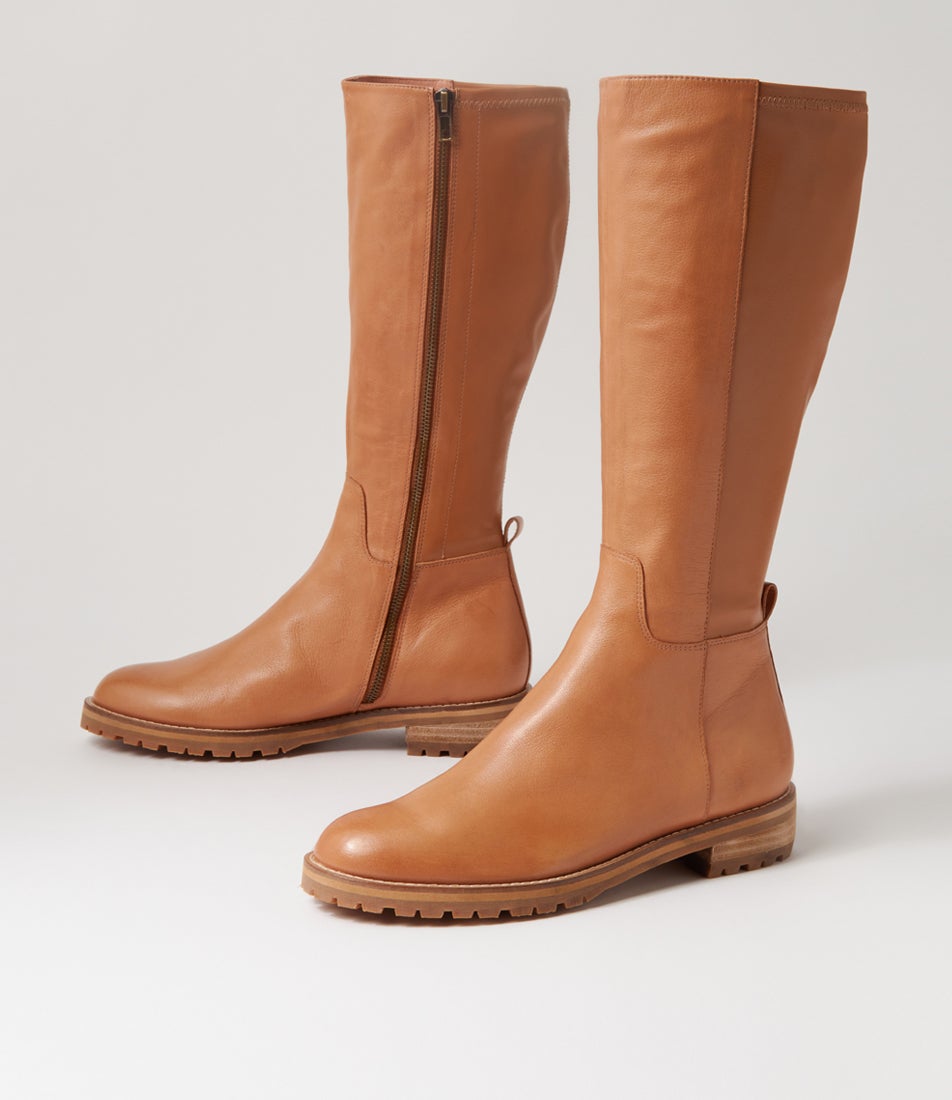 Marthe W-Zr-Tan-Leather-Stretch Smooth