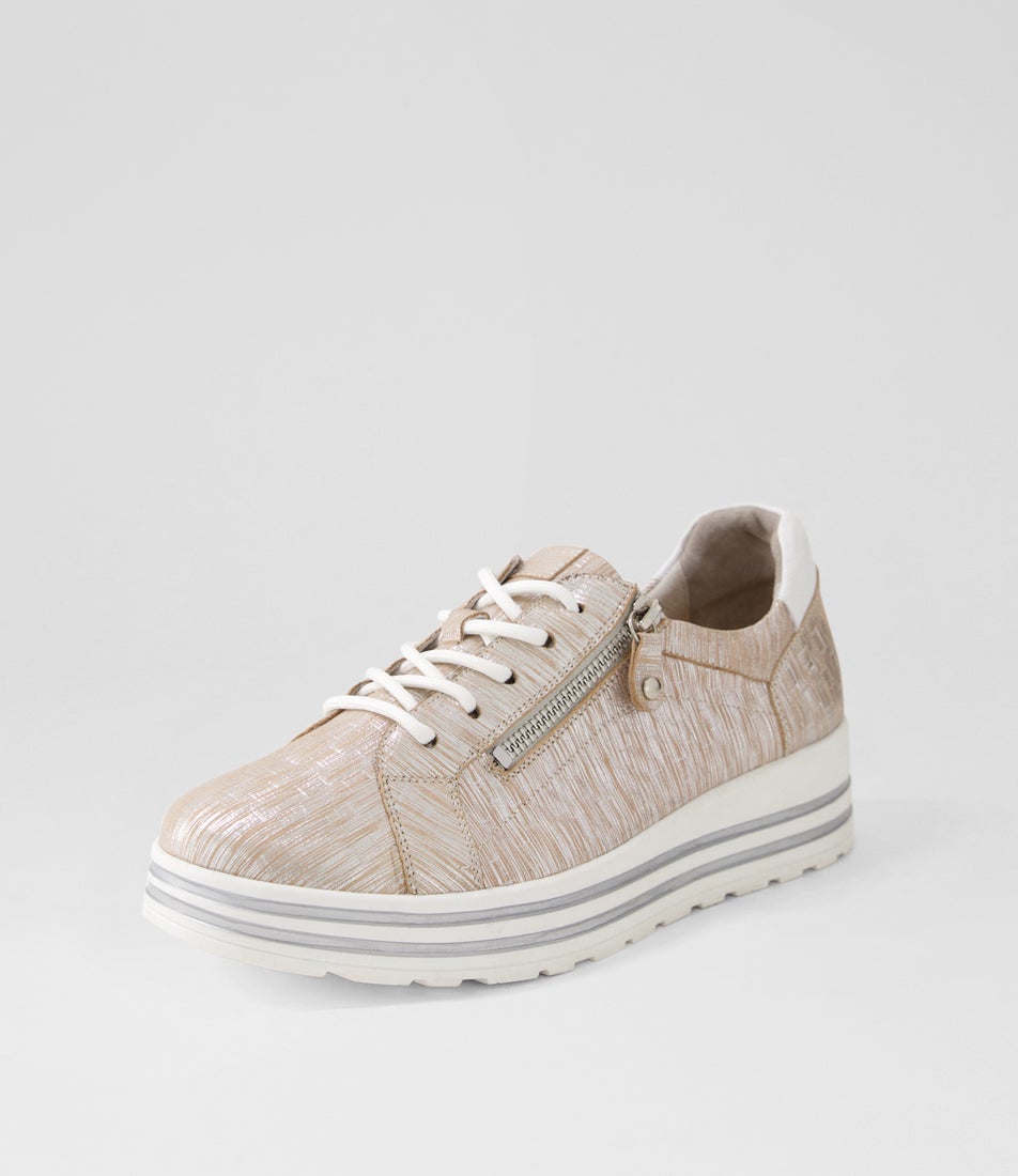 Vamra Xf Argento Sparks White Leather Sneakers