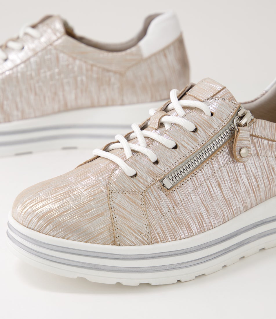 Vamra Xf Argento Sparks White Leather Sneakers