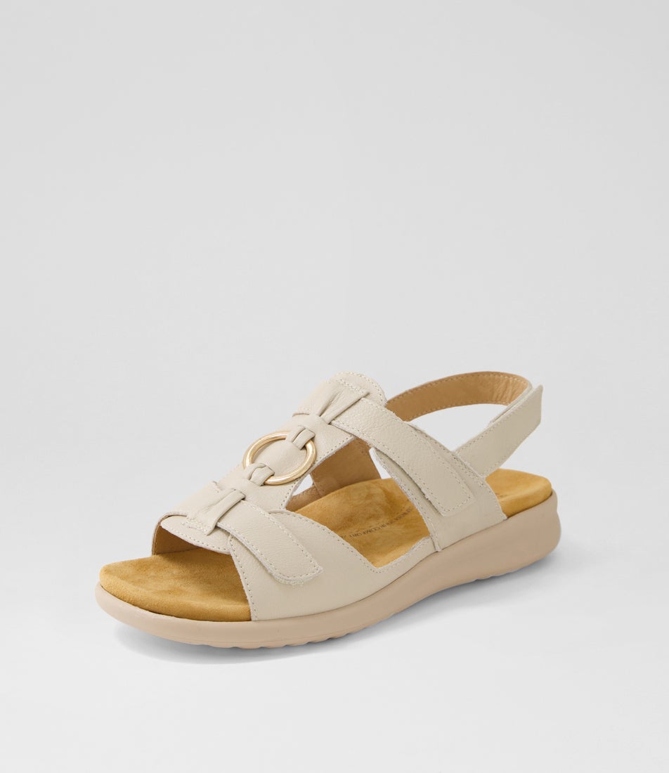 Brisa Xw Almond Leather Sandals